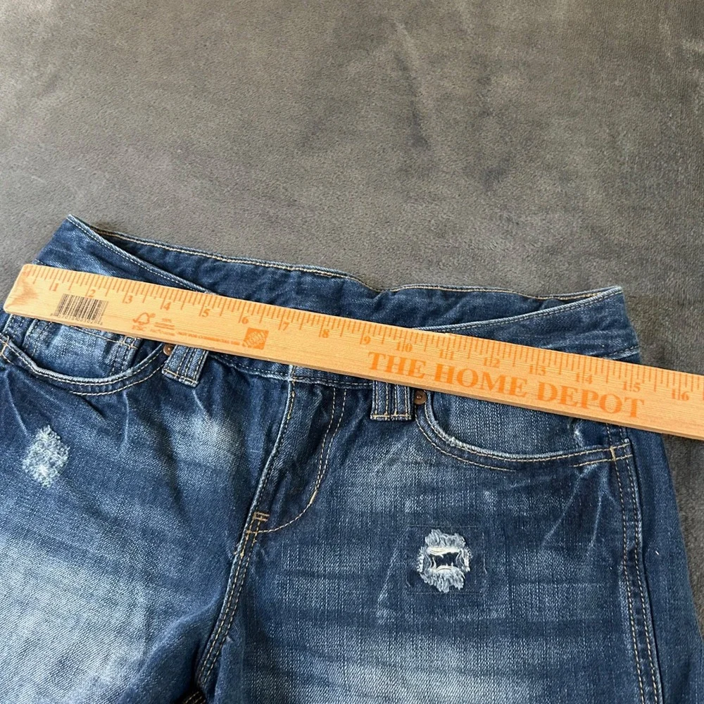 Gap Distressed Denim Shorts Casual Summer Dark Wash Jean Blue Womens 6 30x4.5